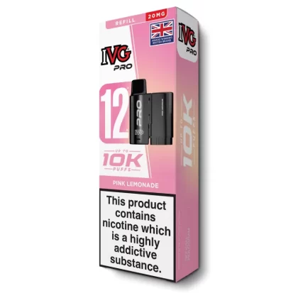 Pink Lemonade Pro 12 Refill Pod by IVG - Ecigarettedirect Co
