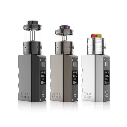 Original Steam Crave TITAN V2 Combo Kit – 300W 32mL RDTA, Dual Mesh Deck, 4×18650 Mod, Adjustable Airflow, Top-Fill Tank – Worldwide