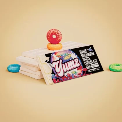 Yumz Amanita Muscaria Mushroom Chocolate Bar | White Shroom Chocolate - Ejuicewarehouse