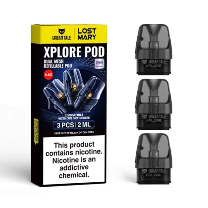 Urban Tale x Lost Mary Xplore Dual Mesh Pods 3pk - 0.6ohm - Skullvaping