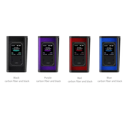 SMOK Majesty 225W Box Mod Carbon Fiber Edition - Blue Carbon Fiber and Black