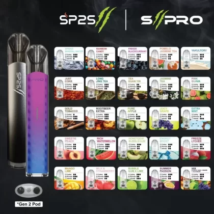 SP2S || PRO POD - Bubble Gum x Lime, Energy Boost