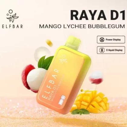 ElfBar Raya D1-Mango Lychee Bubblegum (13000 Puffs)