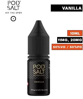 Vanilla Nic Salt E Liquid by Pod Salt Core - 11mg