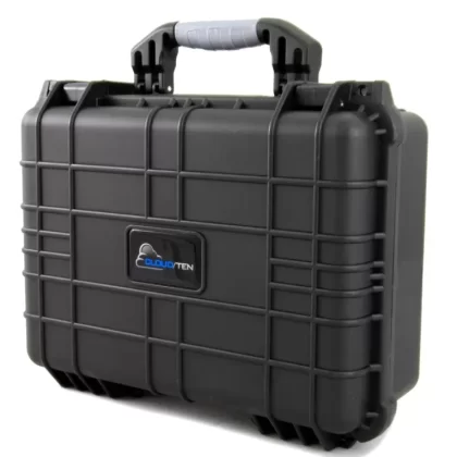CLOUD/TEN 16″ Smell Proof Hard Travel Case with Padlock Rings and Customizable Foam – Fits Accessories up to 13.5” x 9” x 4.5”