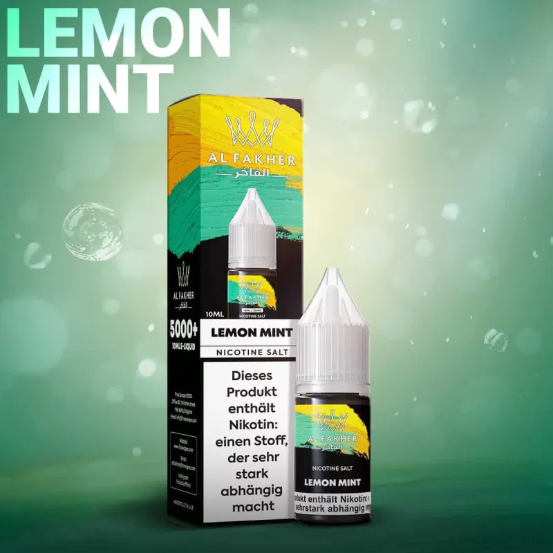 Al Fakher Liquid – Lemon Mint - 20mg/ml - Image 2
