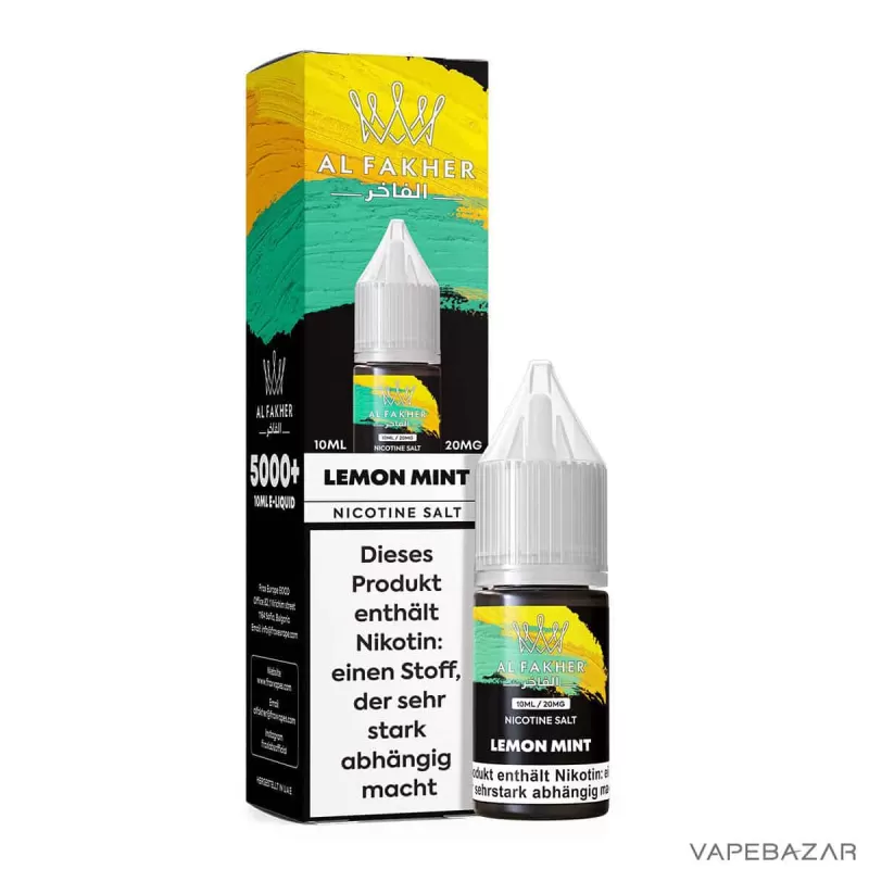 Al Fakher Liquid – Lemon Mint - 20mg/ml - Image 3