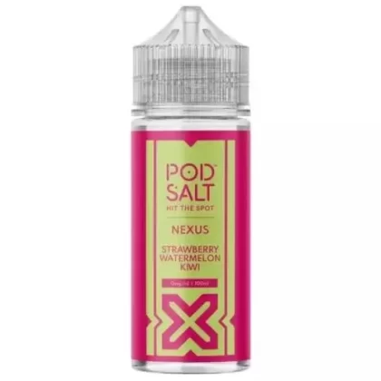 Strawberry Watermelon Kiwi 100ml Pod Salt Nexus 0mg E Liquid – 70VG/30PG Cloud Chaser