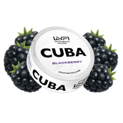 Woreczki nikotynowe CUBA WHITE 16mg – Blackberry Snus AKCYZA