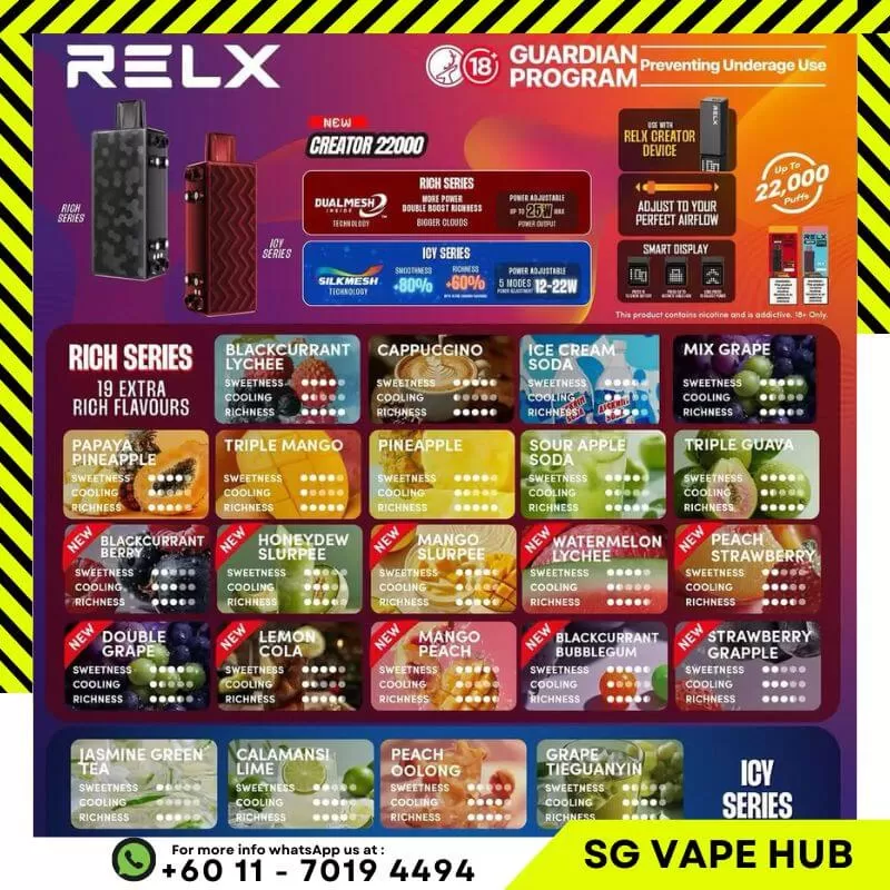 RELX CREATOR 22,000 Puffs - Cartridge / Calamansi Lime - Image 2