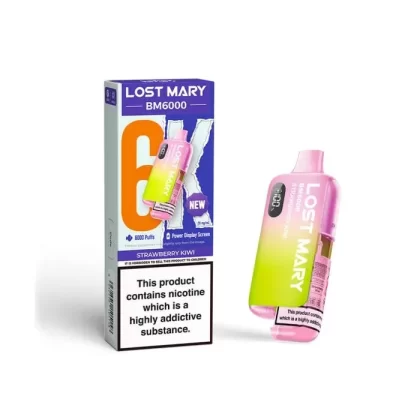 Strawberry Kiwi Lost Mary BM6000 Big Puff – 6000 Puffs (5 or 10 Packs)