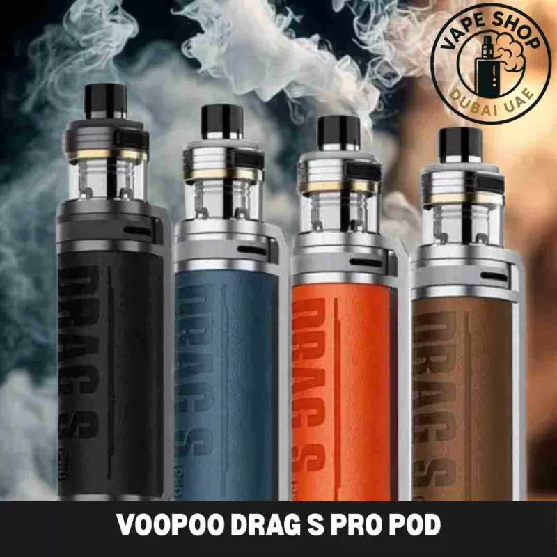 Voopoo Drag S Pro Pod System In Dubai - California Orange, Classic Black