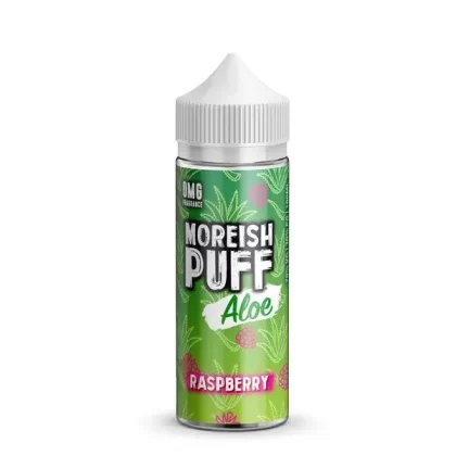 RASPBERRY E LIQUID BY MOREISH PUFF – ALOE 100ML 70VG