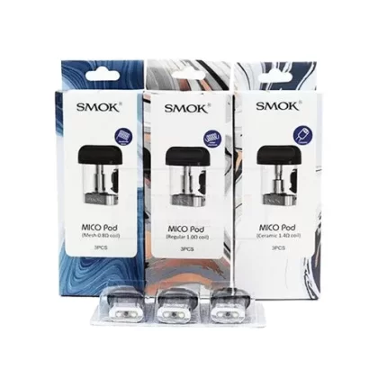 Smok Mico Refillable Replacement Pod 0.8/1.0/1.4 OHM (pack of 3)