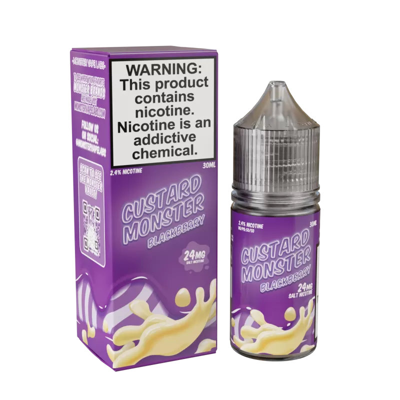 Custard Monster Salt - Blackberry - 30ML E-Liquid