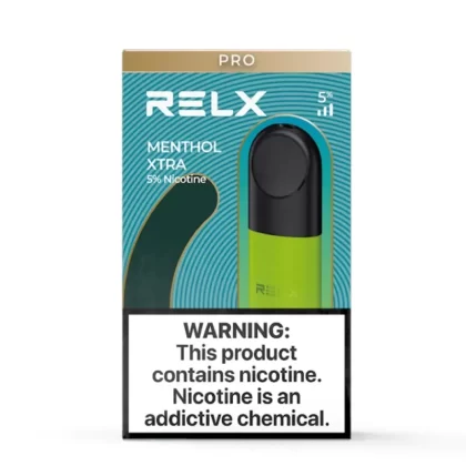 RELX Pod Pro Menthol XTRA - Single, Pack of 2; 3% NICOTINE, 5% NICOTINE