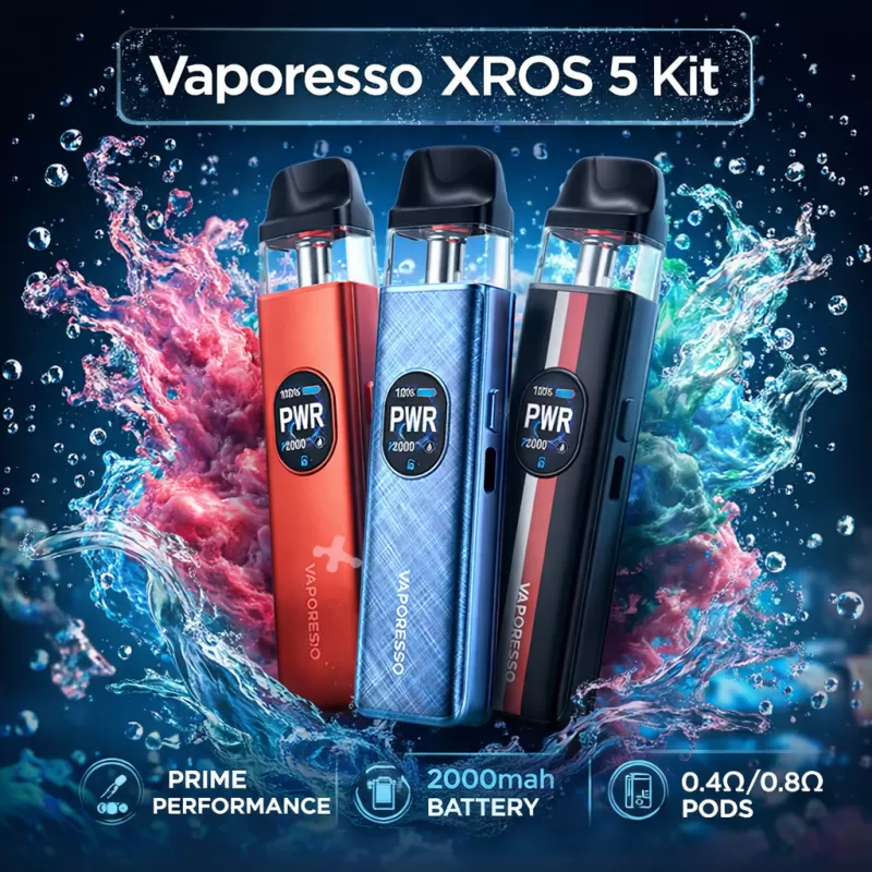 Vaporesso XROS 5 Kit - Grey Silk - Vapeciga