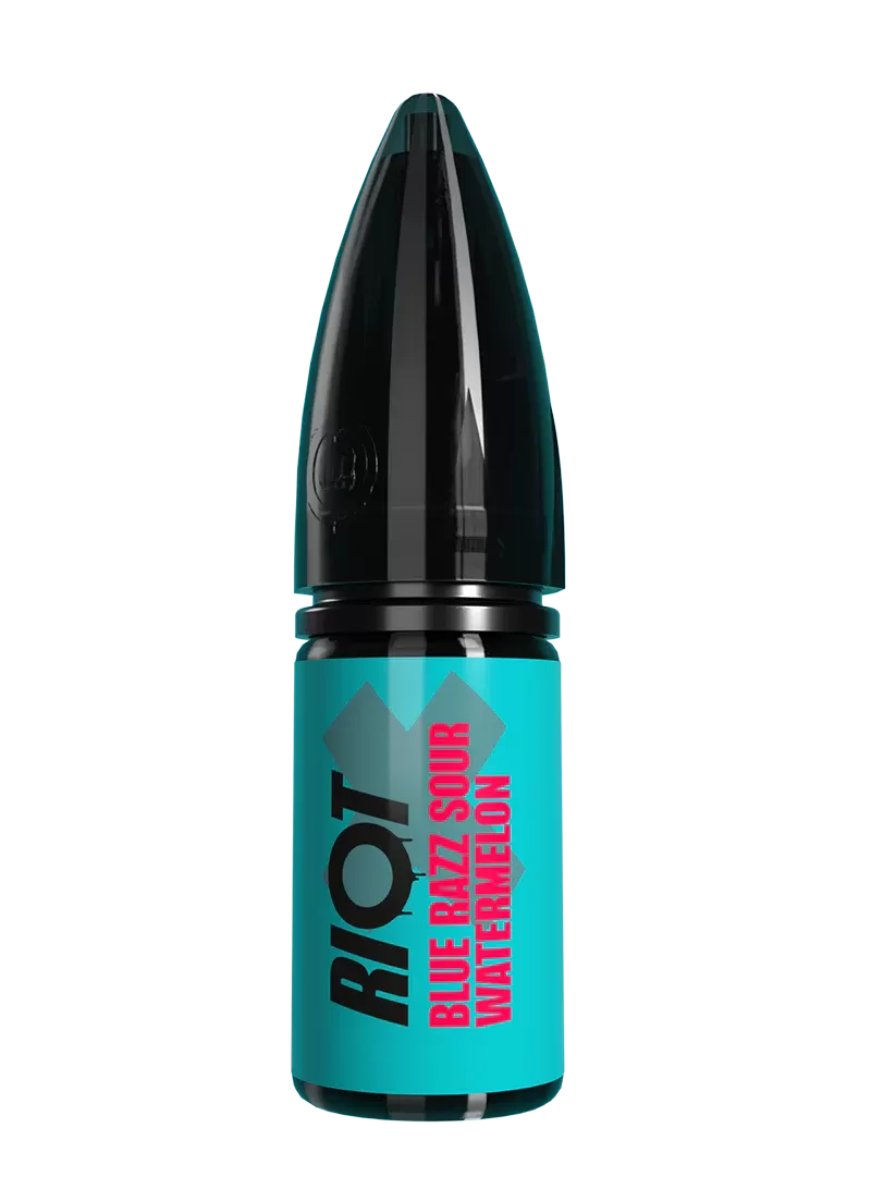 Blue Razz Sour Watermelon RIOT X Nic Salt