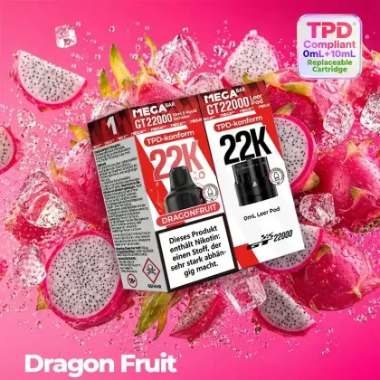 MEGABAR GT22000 Prefilled Pods – Dragonfruit (10ml)