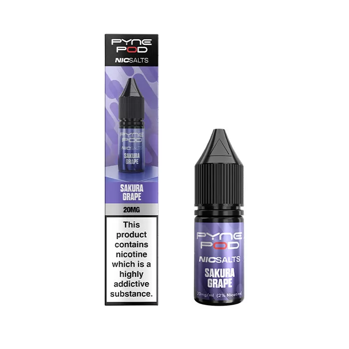 Sakura Grape Nic Salt E-Liquid by Pyne Pod - 20 mg - High Strength
