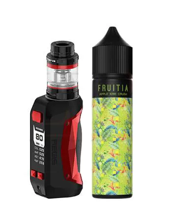 GeekVape Aegis Mini Starter Kit - Stealth Black / Sweet Peach Soda by Fruitia