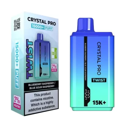 Crystal Pro Twist 15000 Puffs Prefilled Vape Kit – Box of 5