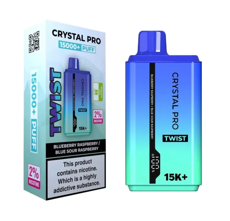 Crystal Pro Twist 15000 Puffs Prefilled Vape Kit – Box of 5
