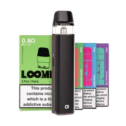 Aspire Loomix Pod Kit Bundle - Midnight Black / 0.6ohm