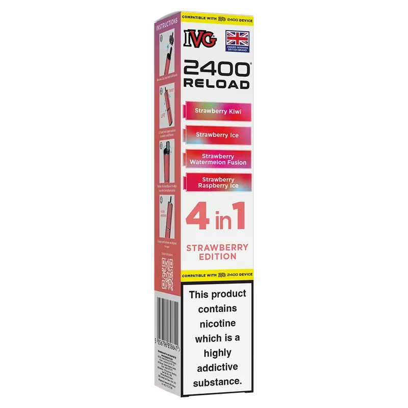 Strawberry Edition IVG 2400 Refill Pods - Vape Product