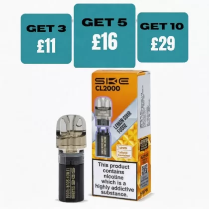 SKE CL2000 Prefilled Replacement Pods - Peach Ice