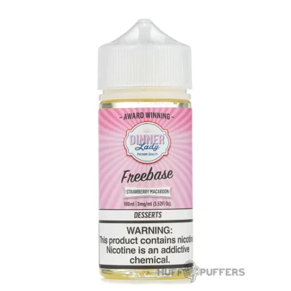 Dinner Lady – Strawberry Macaroon 100mL - Vape Product, Vape Product