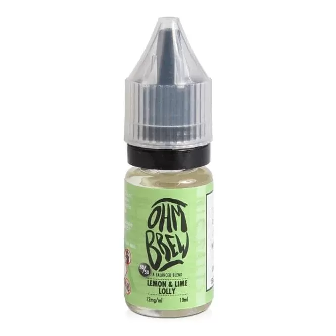 Ohm Brew Lemon & Lime Lolly Nic Salts E Liquid (10ml)