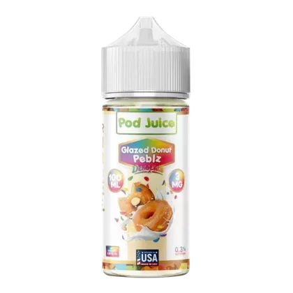 Glazed Donut Pebz POD JUICE 100ml - Customer Group#VAP~Nicotine#3mg>6mg~Size#Single