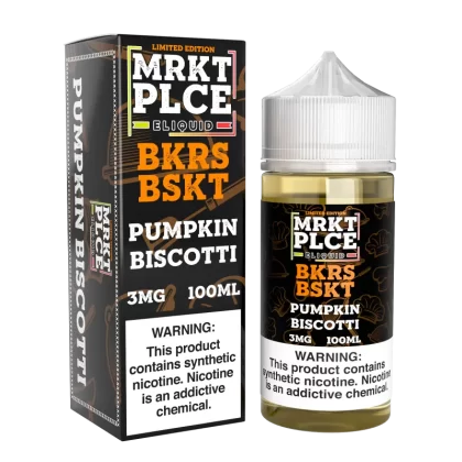 MRKTPLCE - "BKRS BSKT" Pumpkin Biscotti - 100ML E-Liquid (Limited Edition) - 6MG
