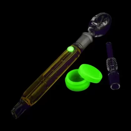 Freezable Glycerin Dab Straw & Spoon Pipe