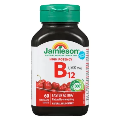 Jamieson B₁₂ High Potency 2500 mcg, 60-Pack
