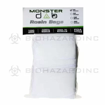 Monster Dab | Rosin Bags | 45μ – 2″ x 4″ – 100 Count - Ejuicewarehouse
