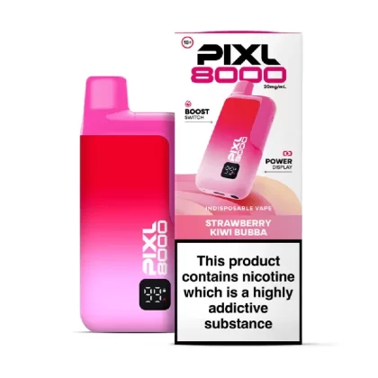 Pixl 8000 Prefilled Pod Kit Strawberry Kiwi Bubba - Nicotine Strength#20mg