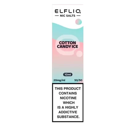 Elf Bar ELFLIQ Nic Salts E-Liquid Cotton Candy Ice
