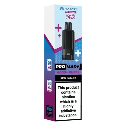 Hayati Pro Max 6000+ Blue Razz GB Prefilled Pod