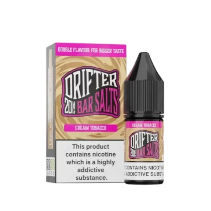 Drifter Bar Nic Salt 10ml E-Liquid – Cream Tobacco