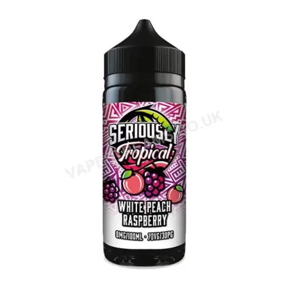 White Peach Raspberry E-Liquid Shortfill by Doozy Seriously Tropical - Vapestreams Co