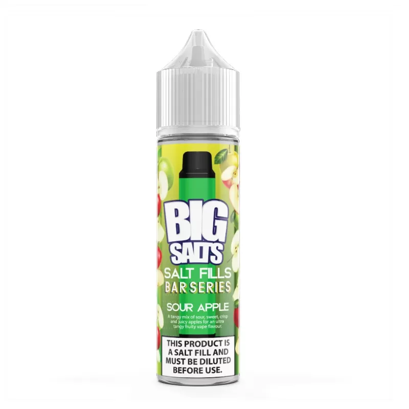 Big Salts Sour Apple – 60ml Salt Fills E Liquid - Vapourdays Co
