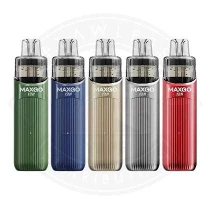 RELX MaxGo 12k Prefilled Vape Kit - Flavours#Green Lemon Lime>Red Sunrise Lemon Lime>Black Cherry Ice>Black Cherry Blast>Red Blueberry Sour Raspberry>Black Sweet Strawberry>Green Fresh Straw