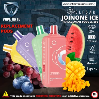ELF Bar JoinOne Ice Replacement Pods (25,000 Puffs) - Mango King (Pods) / 50 mg