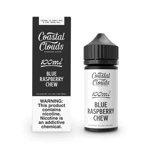 Coastal Clouds Blue Raspberry Chew 100ml E-Juice