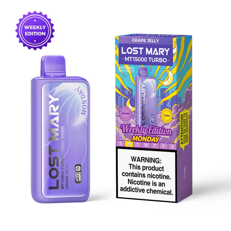 Lost Mary MT15000 Turbo Weekly Edition Disposable – 15000 Puffs - Acai Berry Storm Ice (Friday) - Image 3