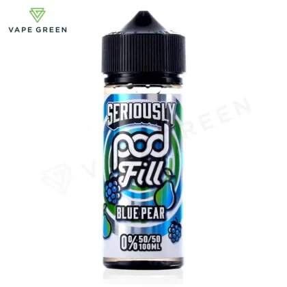 Blue Pear Shortfill E-Liquid by Seriously Pod Fill 100ml - Eliquidsupply