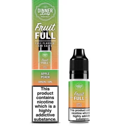 APPLE PEACH BAR SALTS DINNER LADY FRUIT FULL 10ML E-LIQUID - 10mg