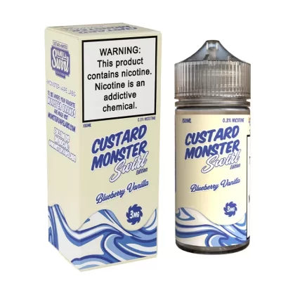 Custard Monster Swirl Edition – Blueberry Vanilla 100ml - Vape Product, Vape Product (387F17)